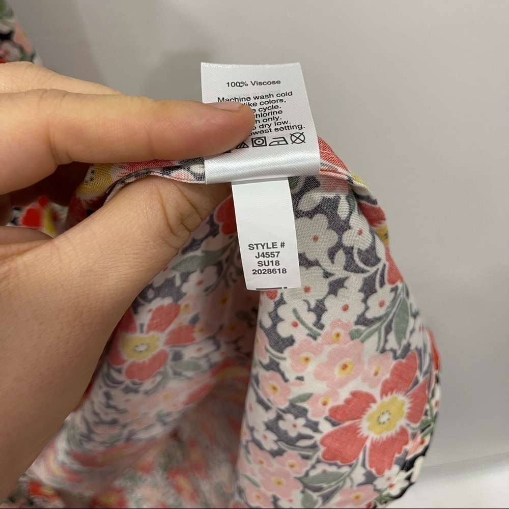 J. Crew True Wrap Floral Midi Dress J4557 - Picture 6 of 8